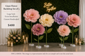 Giant Flower Backdrop Set of 5 | Large Scale Event Installation | Custom Handcrafted