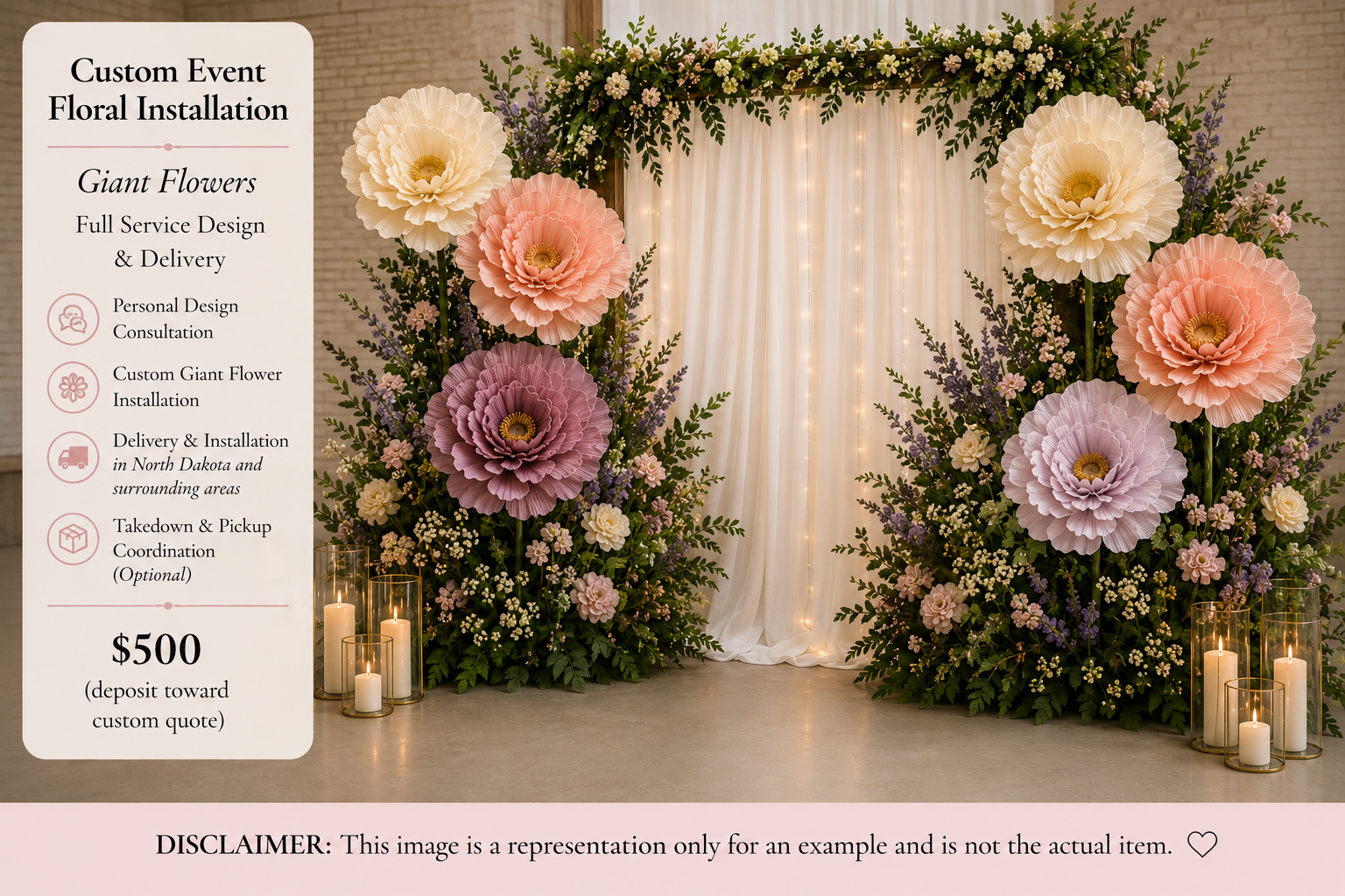 Custom Event Floral Installation | Giant Flowers | Full Service Design & Delivery